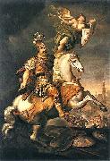 Jerzy Siemiginowski-Eleuter John III Sobieski at the Battle of Vienna. oil on canvas